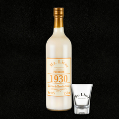Kit | Licor Fino de Chocolate Branco | Garrafa 750ml + Copinho Shot 60ml