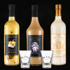 Kit 03 garrafas Licor de Maracujá Trufado | Doce de Leite | Chocolate Branco – 750ml + 2 Copinhos Shot 60ml