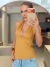 Blusa Halter - dourado - comprar online