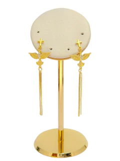 Brinco espírito santo balanço folheado a ouro. - comprar online