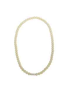 Colar de prata 925 com pérolas e fecho rosca. - comprar online