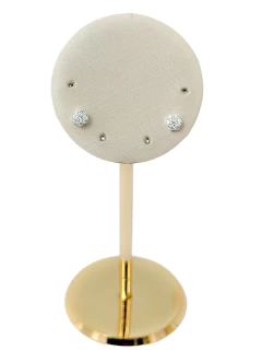 Brinco prata 925 flor cravejado fixo 0,4cm. - comprar online