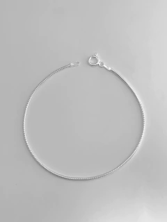 Pulseira rabo de rato média 1.8 mm de prata 925. - comprar online