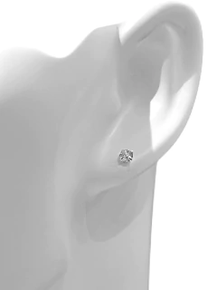 Brinco ponto de luz redondo zircônia 4mm prata 925. - comprar online