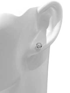 Brinco ponto de luz redondo zircônia 6mm prata 925. - comprar online