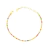 Pulseira riviera pedras coloridas folheada a ouro. - comprar online