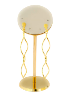 Brinco carambola duplo folheado a ouro. - comprar online