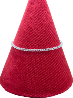 Pulseira elo português 3mm semijoia prataleve. - comprar online