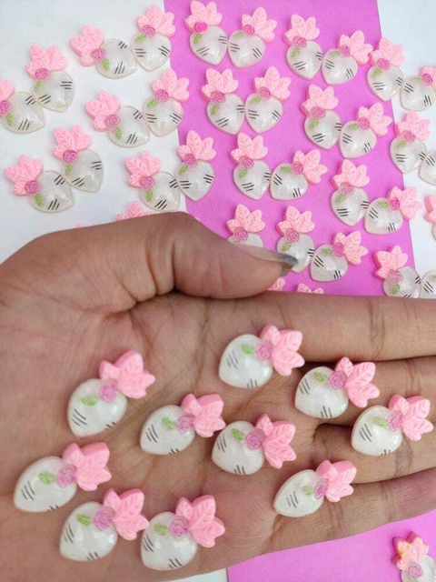 aplique cenorinhas em acrilico pascoa/ pacote com 10 pçs