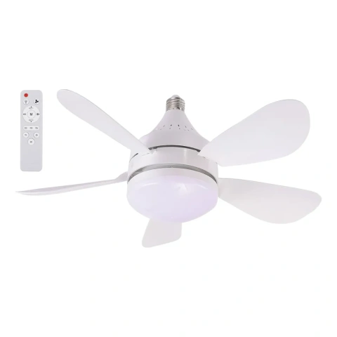 Lámpara Led 20w Foco Con Ventilador Integrado C/ Control