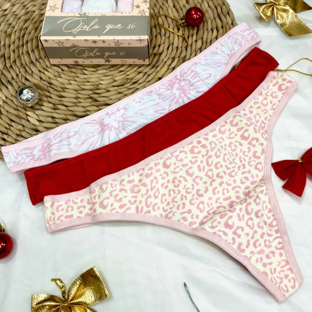 Art. 2024P - Ojala que si - Pack x3 colaless alg/lyc ( 2 estampadas / 1 lisa )