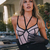 ¡Reingreso! Art. 2057 - Andressa - Body con aro de tul y terciopelo. - comprar online