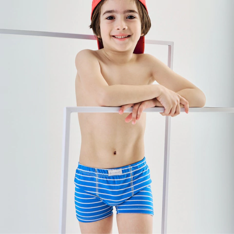 Art. 390 - Antillitas - Boxer niño rayado c/elastico x6 unidades