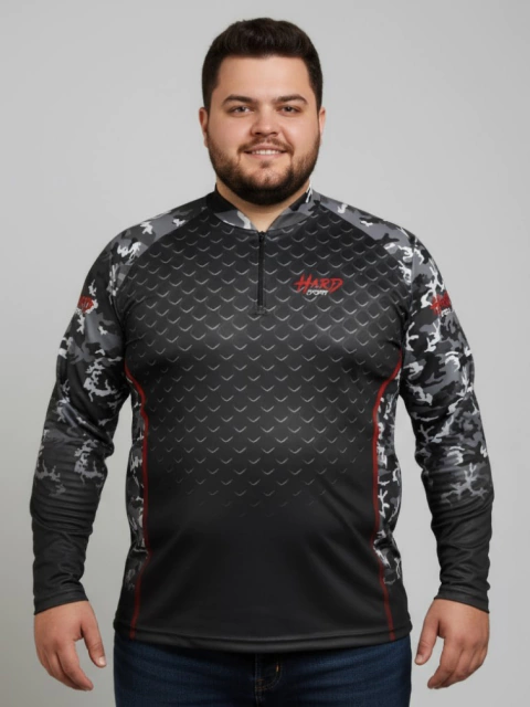 Camuflado Preto Plus Size