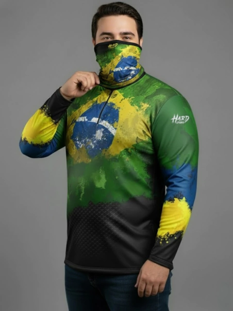 Kit Brasil Preto + Bandana Plus Size