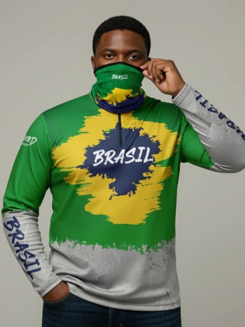 Kit Brasil Verde + Bandana Plus Size