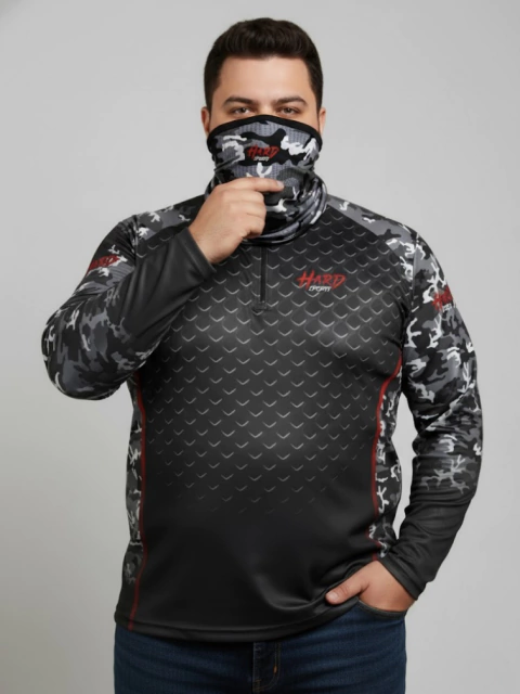 Kit Camuflado Preto + Bandana Plus Size