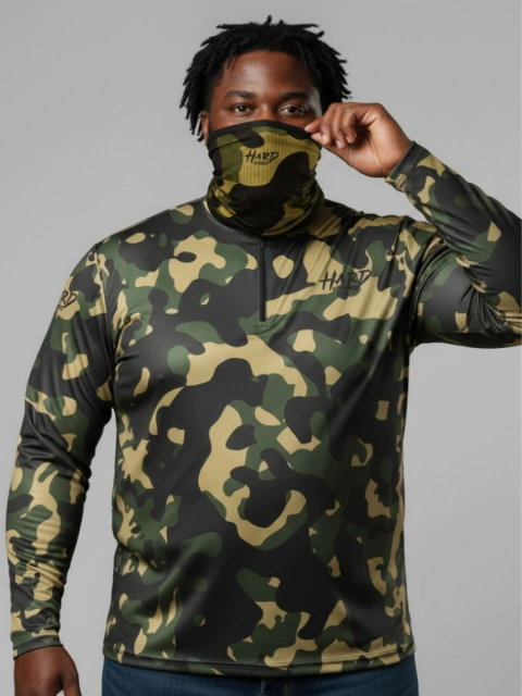Kit Camuflado Verde + Bandana Plus Size