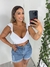 Cropped Clara Babados - Paty Silva Store