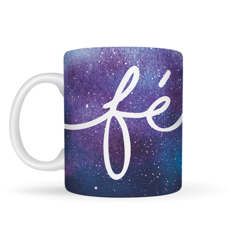 Caneca Fé Bênçãos das Estrelas