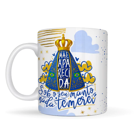 Caneca Fé Sob o Teu Manto