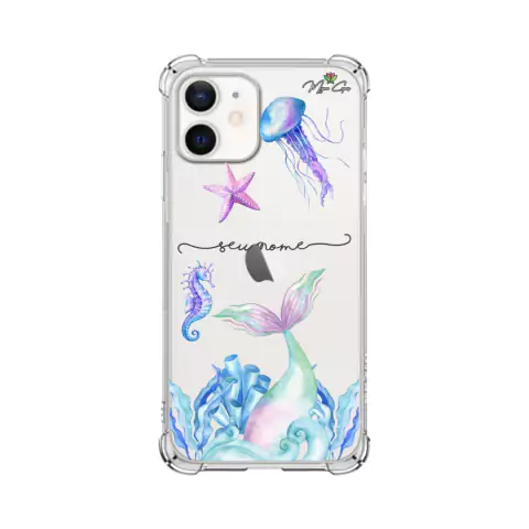 Capa para Galaxy M21 Personalizada Sereias Cauda Azul