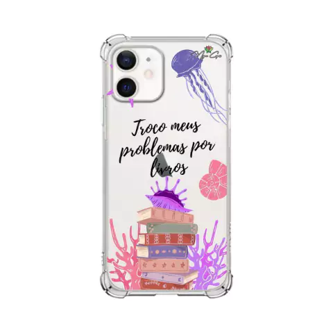 Capa para Galaxy M21 Estampada Sereias Troco Problemas por Livros