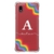 Capa para Galaxy A01 Core Personalizada Arco-Íris com Inicial Transparente