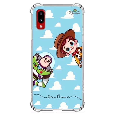 Capa para Samsung Galaxy A02 Personalizada Wish Amigo Estou Aqui
