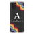 Capa para Galaxy A03 Personalizada Arco-Íris com Inicial Transparente