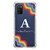 Capa para Galaxy A03s Personalizada Arco-Íris com Inicial Transparente