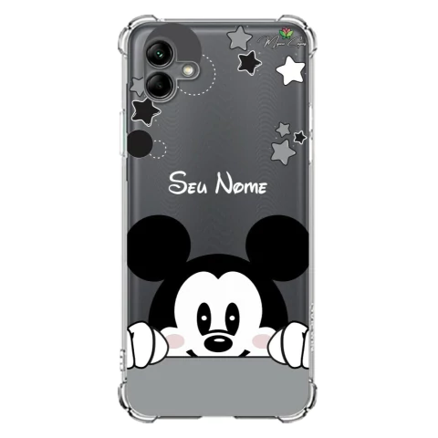 Capa para Galaxy A04 Personalizada Wish Hello Mickey Mouse