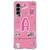 Capa para Galaxy A04s Personalizada BarbieCore PinkCore com Inicial