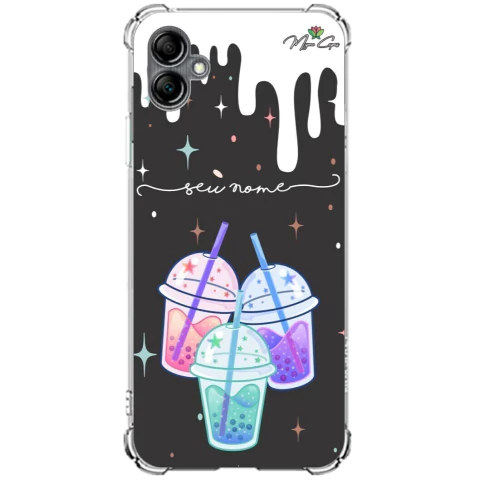 Capa para Galaxy A05 Personalizada Candy Bubble Tea