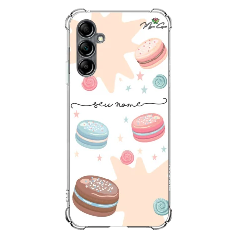 Capa para Samsung Galaxy A05S Candy Chuva de Macarons