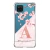 Capa para Galaxy A12 Personalizada Flores de Cerejeira com Inicial Rosa