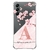 Capa para Galaxy A14 4g Personalizada Flores de Cerejeira com Inicial Rosa