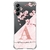 Capa para Galaxy A15 Personalizada Flores de Cerejeira com Inicial Rosa