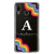Capa para Galaxy A30 Personalizada Arco-Íris com Inicial Transparente