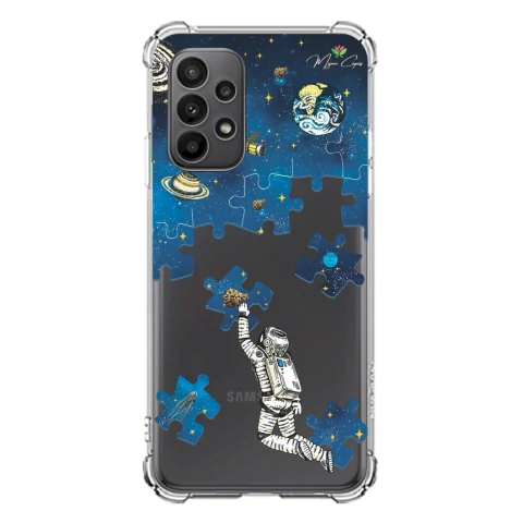 Capa para Samsung Galaxy A33 5g Galáxia Explorando o Universo Azul
