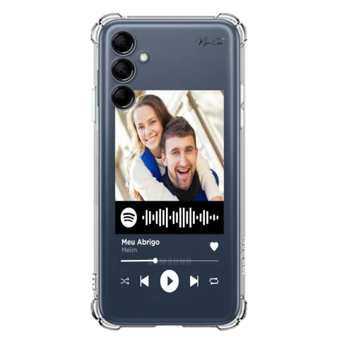 Capa para Galaxy M14 5g com Foto Momentos Spotify