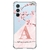 Capa para Galaxy M54 5g Personalizada Flores de Cerejeira com Inicial Rosa