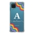 Capa para Galaxy M62 Personalizada Arco-Íris com Inicial Transparente