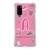 Capa para Galaxy S20 Personalizada BarbieCore PinkCore com Inicial