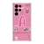 Capa para Galaxy S22 Ultra 5g Personalizada BarbieCore PinkCore com Inicial