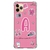 Capa para iPhone 11 Pro 5.8" Personalizada BarbieCore PinkCore com Inicial