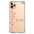 Capa para iPhone 11 Pro 5.8" Personalizada Flores de Cerejeira na Vertical Transparente