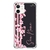 Capa para iPhone 12 6.1" Personalizada Flores de Cerejeira e Linhas Rosas