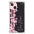 Capa para iPhone 13 6.1" Personalizada Flores de Cerejeira e Linhas Rosas
