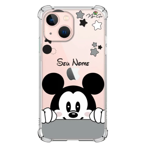 Capa para Apple iPhone 13 mini 5.4" Personalizada Wish Hello Mickey Mouse
